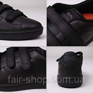 Lonsdale black velcro trainers clearance