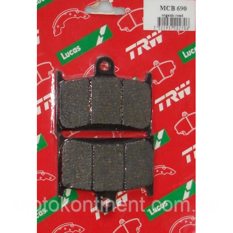 Мотоколодки MCB690 TRW LUCAS SUZUKI GSX-R/SUZUKI RF/TRIUMPH Daytona,Speed Triple аналог FDB557