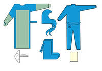 Комплект одежды противочумного (однаразовый, нестерильний)