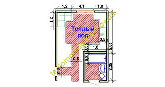 чертеж теплого пола