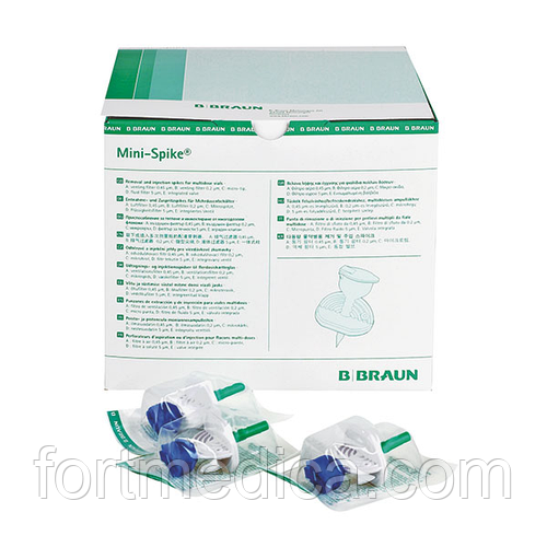 Мини Спайк канюля с фильтром 5 мкм (синий) B.Braun (ID#862021463), цена ...