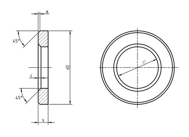 Шайба ISO 7416 креслення Зевс Шайба ISO 7416 креслення Зевс
