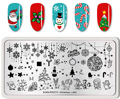 Пластина для стемпінгу BORN PRETTY-Christmas-L004