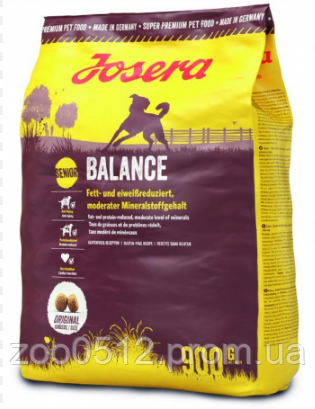 Josera Balance сухий корм для літніх і малоактивних собак 900 г, фото 2