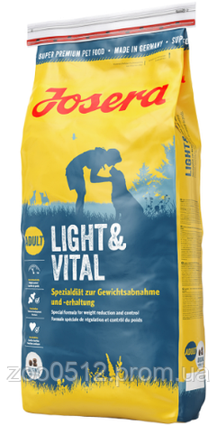 Josera Light & Vital сухий корм для собак з зайвою вагою 15 кг, фото 2