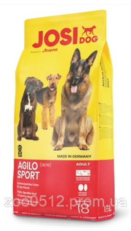 JosiDog Agilo Sport Сухий корм для спортивних собак 18 кг, фото 2