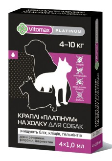 Vitomax Platinum краплі на холку для собак середніх порід, фото 2