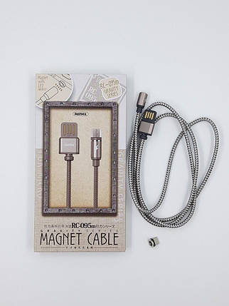 Магнітний кабель Micro USB Remax Gravity Series RC-095m, фото 2