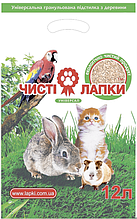 Чисті Лапки Універсал наповнювач для туалету деревний 3 кг