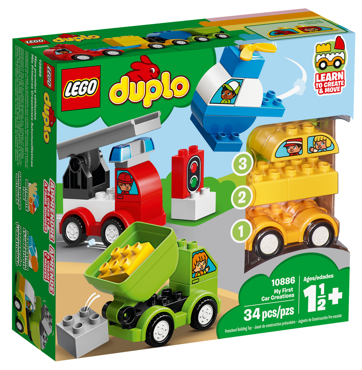 Конструктор Lego Duplo Мої перші машинки 10886