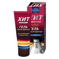 Гель після гоління "ХІТ" з олією чайн.дерева туба 75 мл у футлярі, фото 1