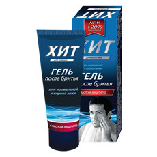 Гель після гоління "ХІТ" з олією евкаліпта лам туба 75 мл у футлярі