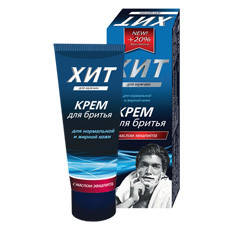 Крем для гоління "ХІТ" з олією евкаліпта туба 75 мл у футлярі