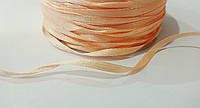 Стрічка атласна 3 мм двостороння колір персик