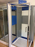 Душевая кабина Dusel А-516, 100х100х190, дверь распашная, стекло прозрачное, фото 6