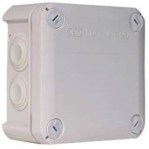 Коробка розподільна Т60 IP66, 114х114х57мм, ударостійка та ультрафіолетостійка, фото 1