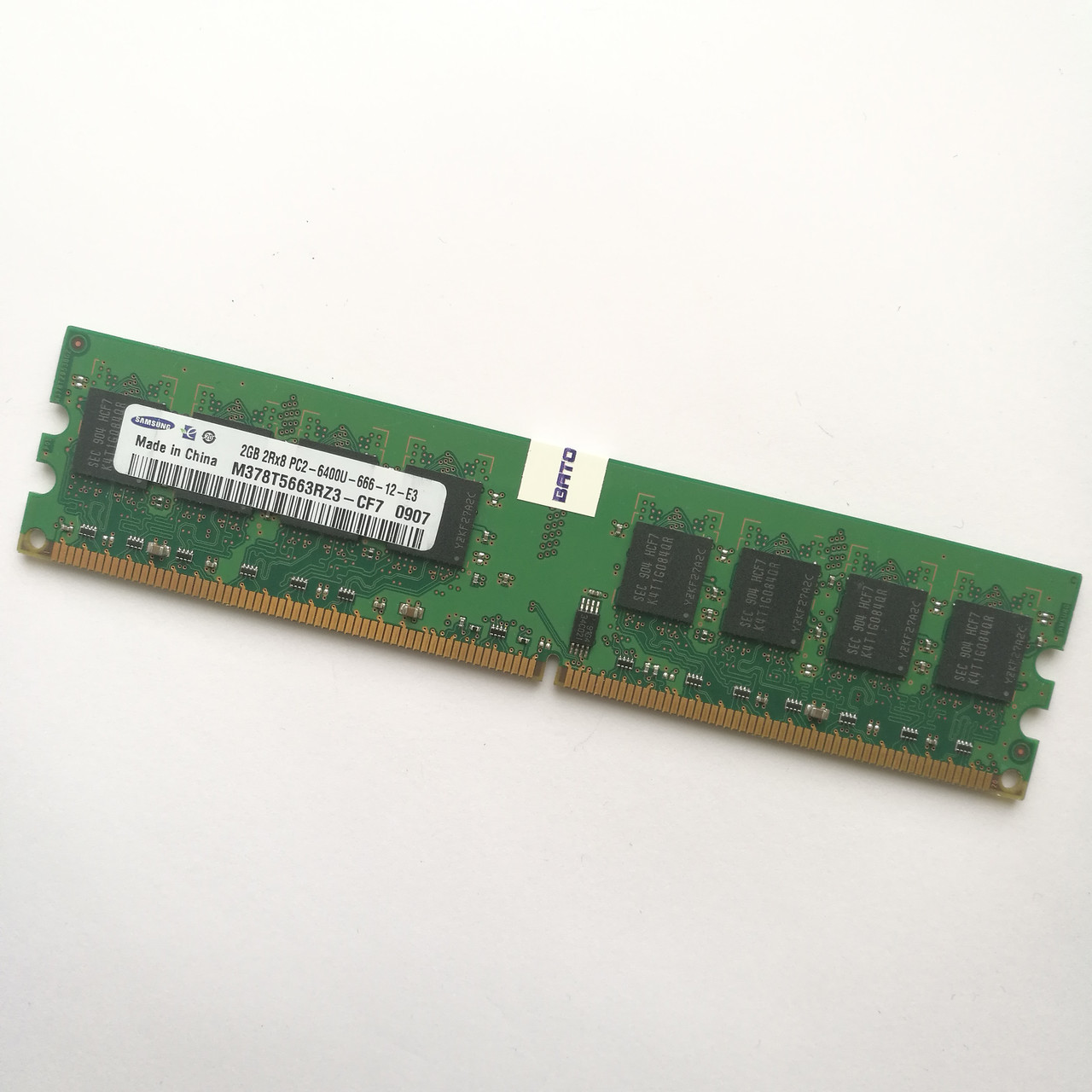 Оперативна пам'ять Samsung DDR2 2Gb 800MHz PC2 6400U CL6 (M378T5663RZ3-CF7) Б/В