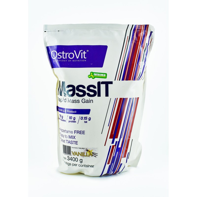 Гейнер OstroVit Mass IT 3400 г ваніль