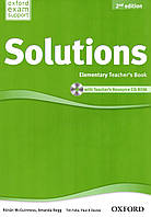 Solutions 2nd Edition Elementary Teacher's Book + CD-ROM