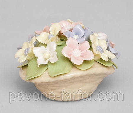 Порцелянова композиція "Горшочок з квітами" (Pavone) CMS - 33/45, фото 1