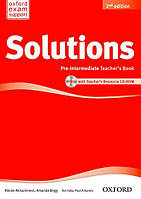 Solutions 2nd Edition Pre-Intermediate Teacher's Book + CD-ROM