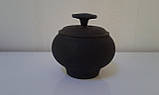 Чавунний горщик, пічний (чавунець), з кришкою. Обсяг - 0,75 л, фото 2
