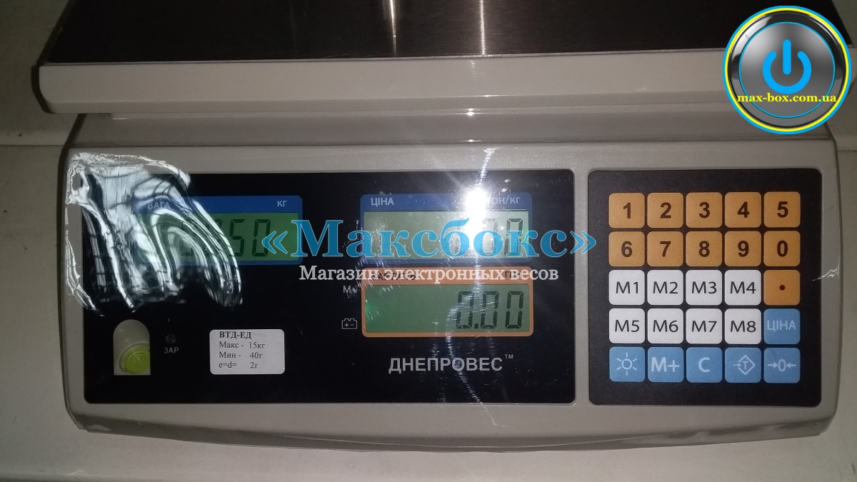Ваги торгові ВТД-СЛ1 Днепровес– (F902H-EC1), фото 1