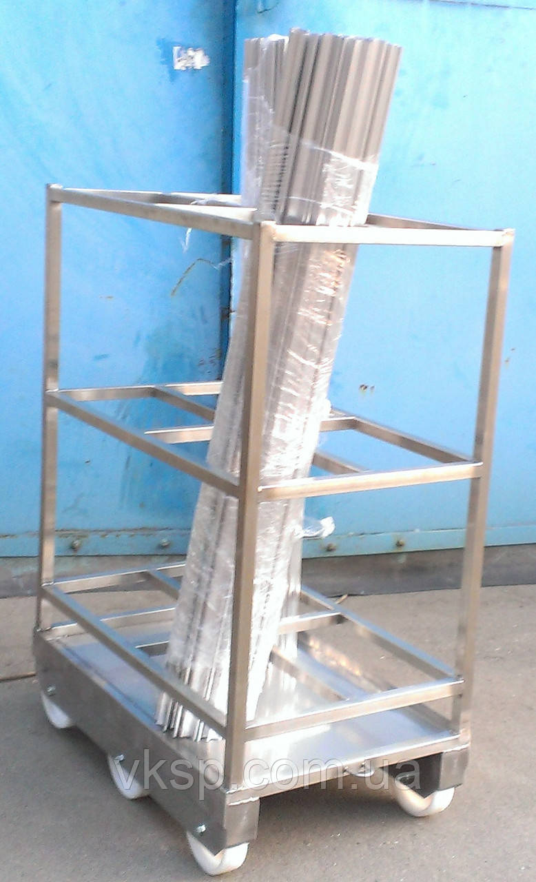 Візок для перевезення коптильних палиць (вішал)