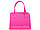Сумка женская лак 2011-9 розовая, фото 2