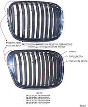 Решітка радіатора на бмв e39 bmw e39