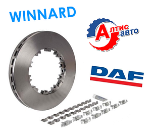 Тормозной диск DAF XF 95 105, CF 65 75 85 Евро 3 4 5