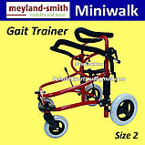 Б/У Реабілітаційні Ходунки Вертикалізатор для дітей Meyland-Smith Miniwalk Gait Trainer Size 2, фото 2