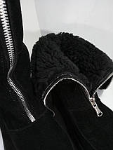 Зимові чоботи з натуральної замші товстій підошві, фото 3