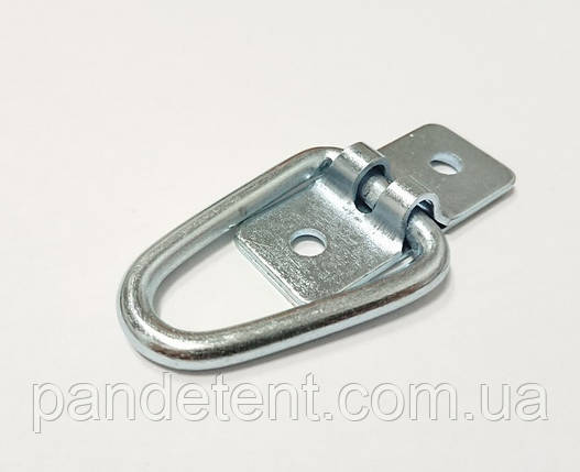 Скоба бортова 37 мм під трос Bozamet (Польща) кріплення тенту горизонтальна., фото 1