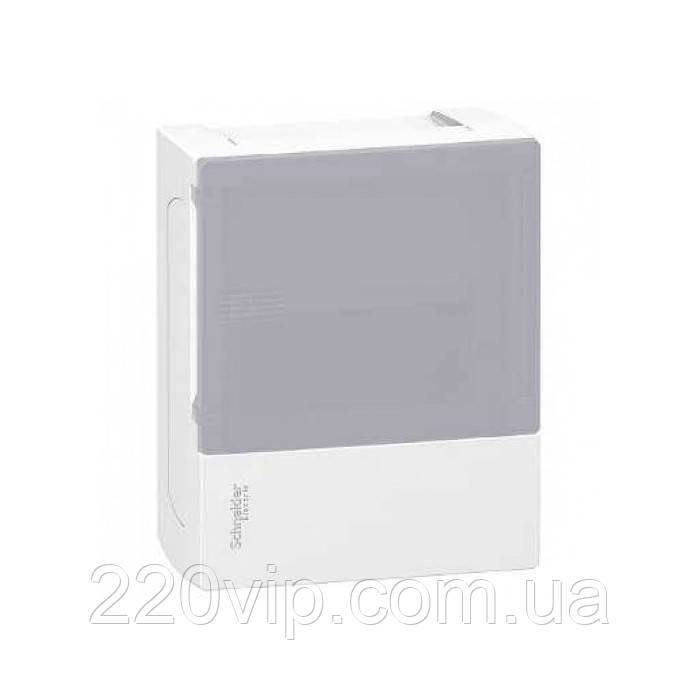 Щит Schneider-Electric Mini Pragma 6 модулі НАВІСНОЇ димчасті двері MIP12106T бокс Шнайдер для автоматів шафа
