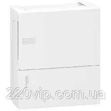 Щит Schneider-Electric Mini Pragma 8 модулі НАВІСНОЇ білі двері MIP12108 бокс Шнайдер для автоматів шафа