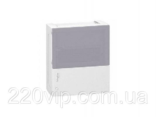 Щит Schneider-Electric Mini Pragma 8 модулі НАВІСНОЇ димчасті двері MIP12108T бокс Шнайдер для автоматів шафа