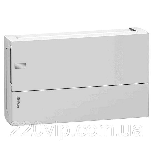 Щит Schneider-Electric Mini Pragma 18 модулі НАВІСНОЇ білі двері MIP12118 бокс Шнайдер для автоматів шафа