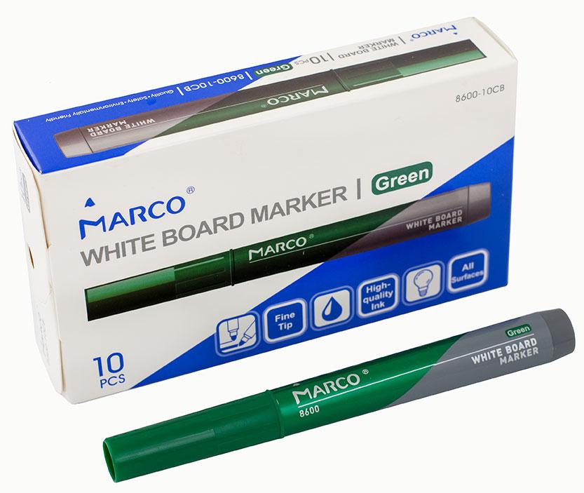Маркер для білих дощок Marco Board Зелений, округлій
