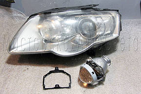 Volkswagen Passat B6 - замена линз Valeo на бинксеноновые Hella 3R F1 Подробнее:... 1