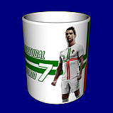 Кружка футбольна / чашка з принтом футбол Роналдо CR7 №2, фото 3