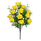 Букет великих троянд, на 12 голівки N17-82 (6 шт./уп.) продається упаковкою Штучні квіти оптом, фото 3