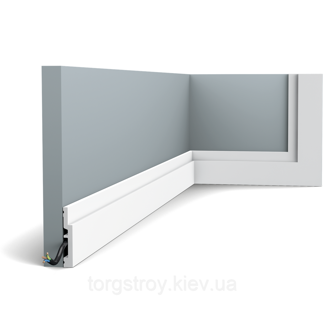 Напольный плинтус SX187 - High Line, modern, 2м