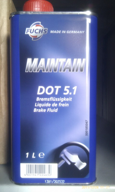Гальмівна рідина MAINTAIN DOT 5.1 1L