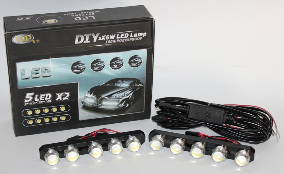 Денні ходові вогні (DRL) LED DIY 2x6W