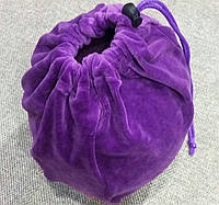Чехол для гимнастического мяча фиолетовый (велюр)