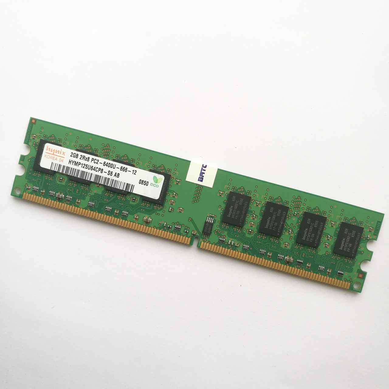 Оперативна пам'ять Hynix DDR2 2Gb 800MHz PC2 6400U CL6 (HYMP125U64CP8-S6 AB) Б/В, фото 1
