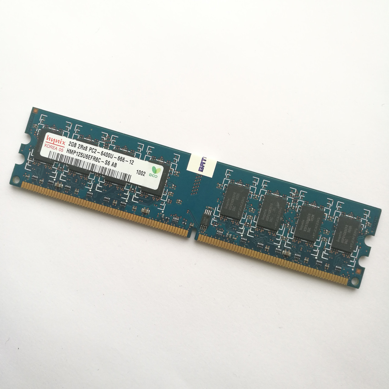 Оперативна пам'ять Hynix DDR2 2Gb 800MHz PC2-6400U 2R8 CL6 (HMP125U6EFR8C-S6 AB) Б/В