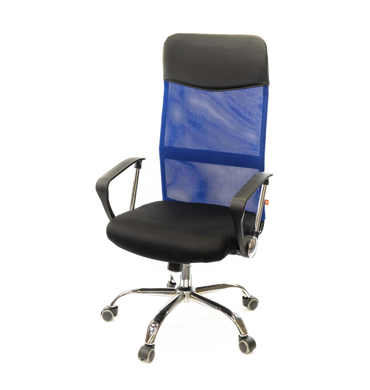 Крісло офісне Гілмор хром механізм Tilt сітка Синя (АКЛАС-ТМ)