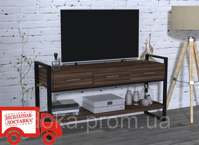 Купить Тумба стеллаж с ящиками 1450х400х750. 3 выдвижных ящика. Loft ...